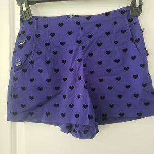 3/$20 Forever New sz 2 purple shorts w/velvety 🖤